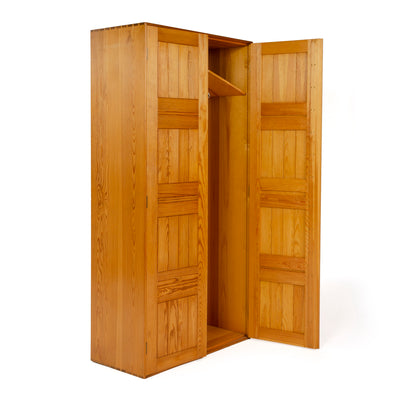 Wardrobe Cabinet in Solid Pine by Mogens Koch for Rud Rasmussen, 1932
