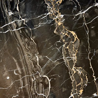 20th Century Solid Bronze Center Table With Marble Top