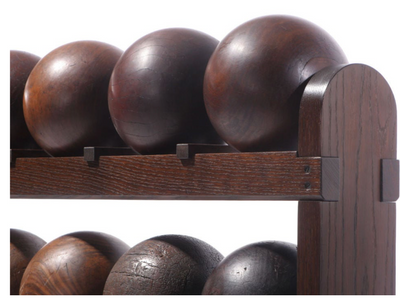 Oak Bowling Ball Rack Room Divider by WYETH, Made to Order