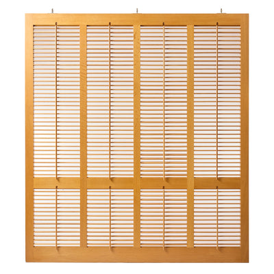 Solid Oak Louvered Panels by Warren Platner, 1980s