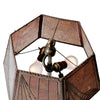 Arts and Crafts Bronze and Mica Table Lamp from USA