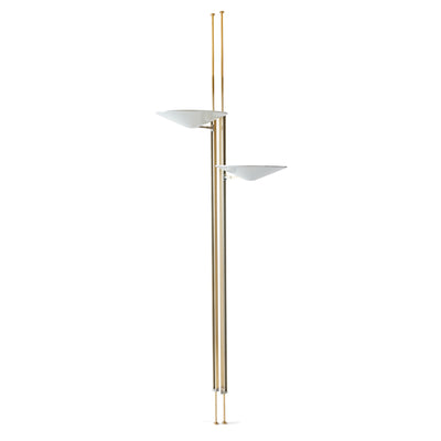 Brass Tension Pole Floor Lamp by Gerald Thurston for Lightolier