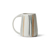 Striped Ceramic Oval Mug by David Gil for Bennington Potters, 1960s