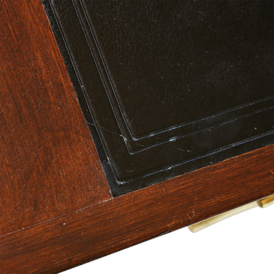 Walnut Desk with Drawers and Extension by Edward Wormley for Dunbar, 1950s