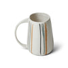 Striped Ceramic Oval Mug by David Gil for Bennington Potters, 1960s