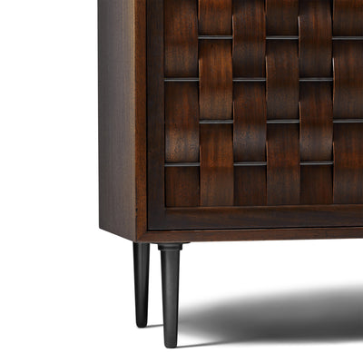 Woven Front Cabinet by Edward Wormley for Dunbar