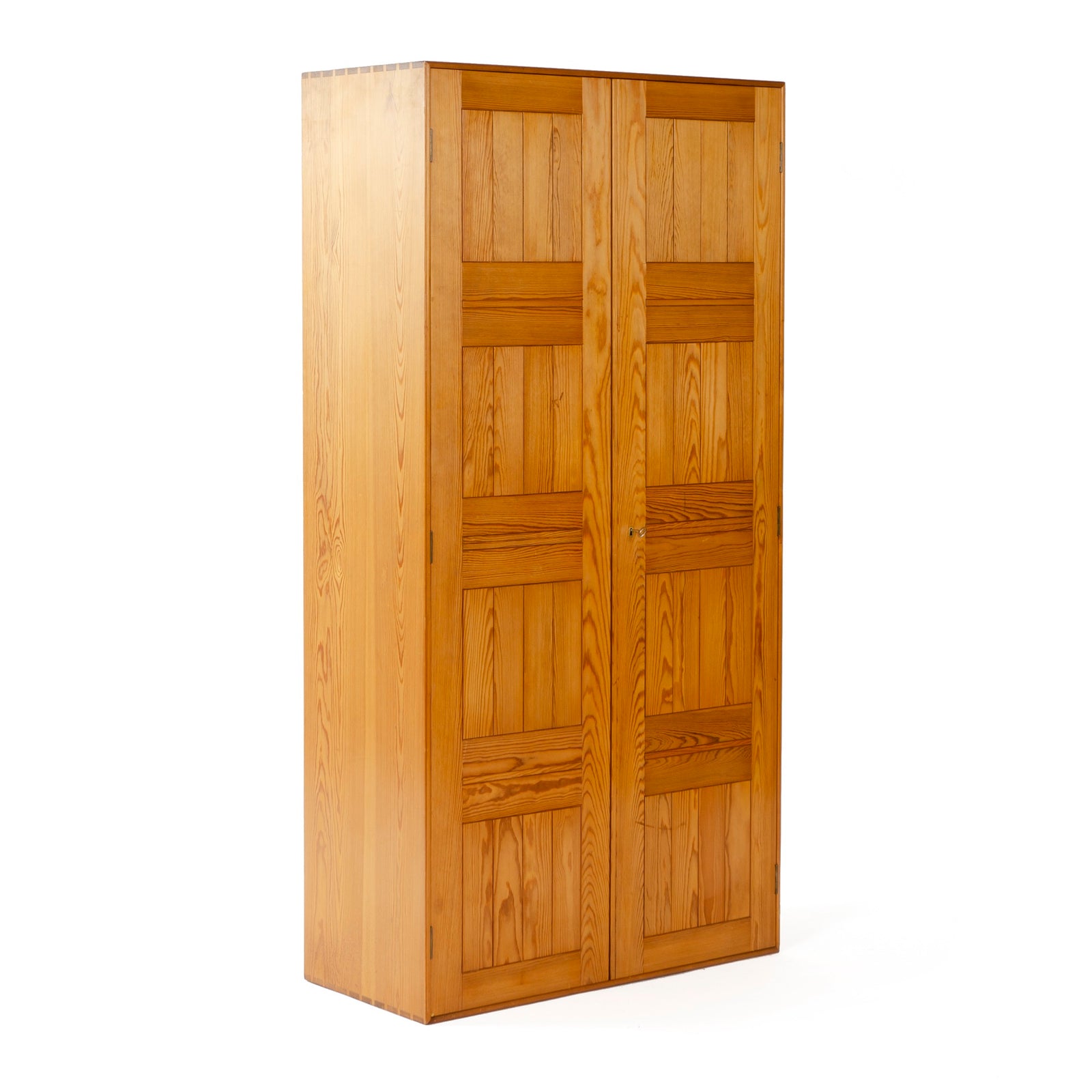 Wardrobe Cabinet in Solid Pine by Mogens Koch for Rud Rasmussen, 1932