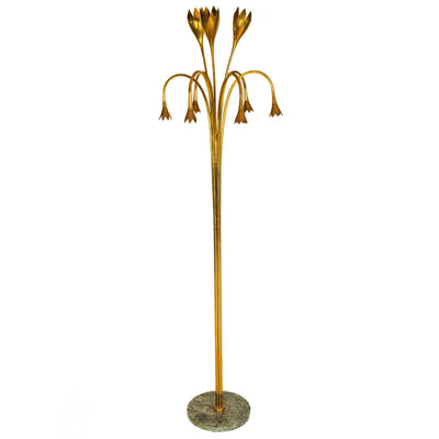 Brass Floor Lamp Attributed to Angelo Lelli, 1950's