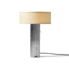 Corrugated Brass Column Table Lamp by Walter Von Nessen for Nessen Studios