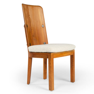 A Set of Four Pine High Back Dining Chairs by Axel Einar Hjorth for Nordiska Kompaniet