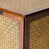 Rosewood and Leather Cube Side Table by Dunbar for Edward Wormley