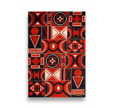 'Formas' Modernist Rug or Wall Hanging Tapestry by Olga Fisch