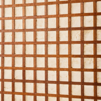 Capiz Square Grid Room Divider Panel from USA