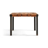 Woven Leather Stool by Swift and Monell