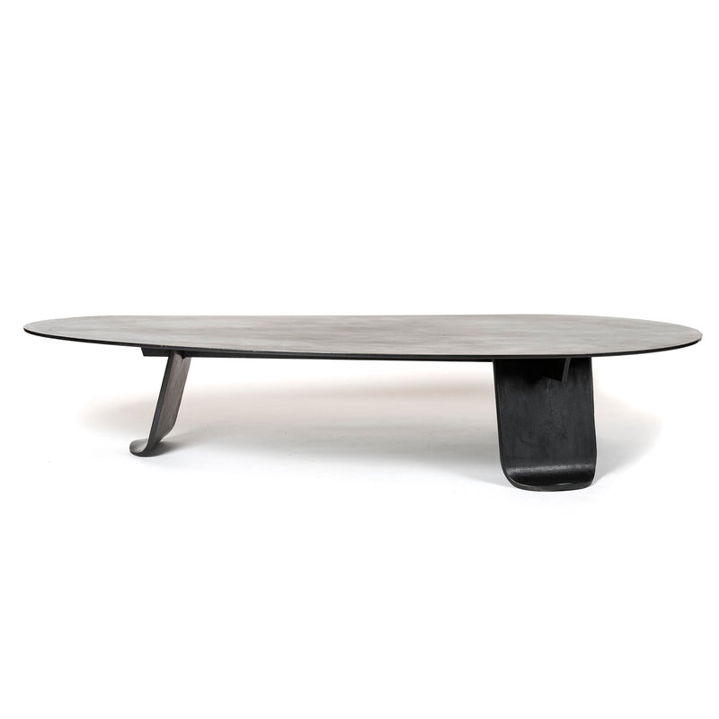Chrysalis No. 1 Low Table in Blackened Steel by WYETH, Made to Order