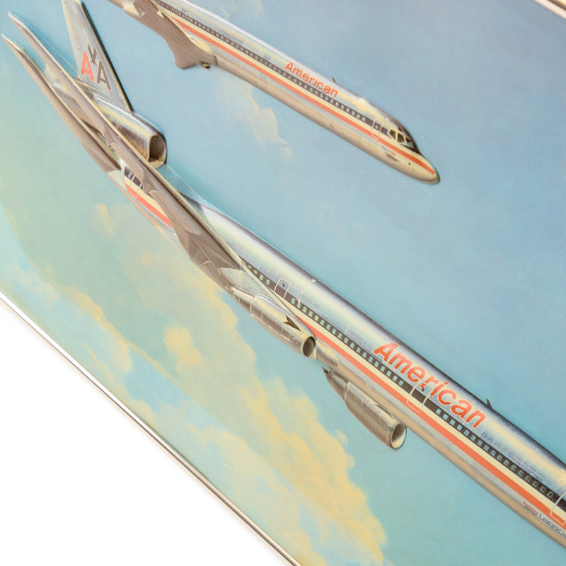 Vintage American Airlines Artwork by Bob Cunningham for American Airlines, 1970's