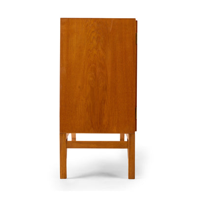 Oak Two Door Linen Cabinet by Borge Mogensen for C.M. Madsens, 1960's