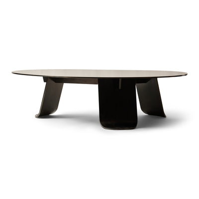 Chrysalis No. 2 Low Table in Blackened Steel by WYETH, Made to Order