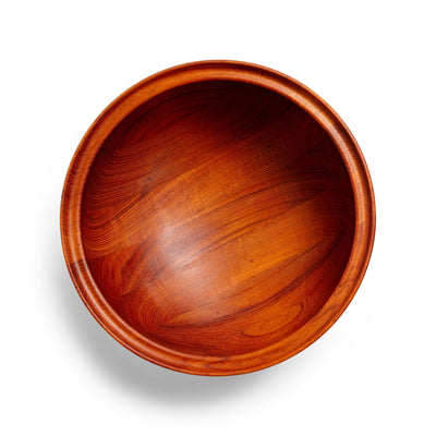 Solid Teak Serving Bowl by Henning Koppel for Georg Jensen