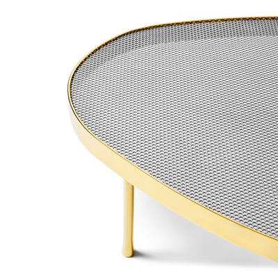 New Biomorphic Bronze Bar Perforated Low Table by WYETH, 2024