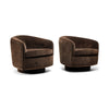 Swiveling Armchairs by Milo Baughman for Thayer-Coggins