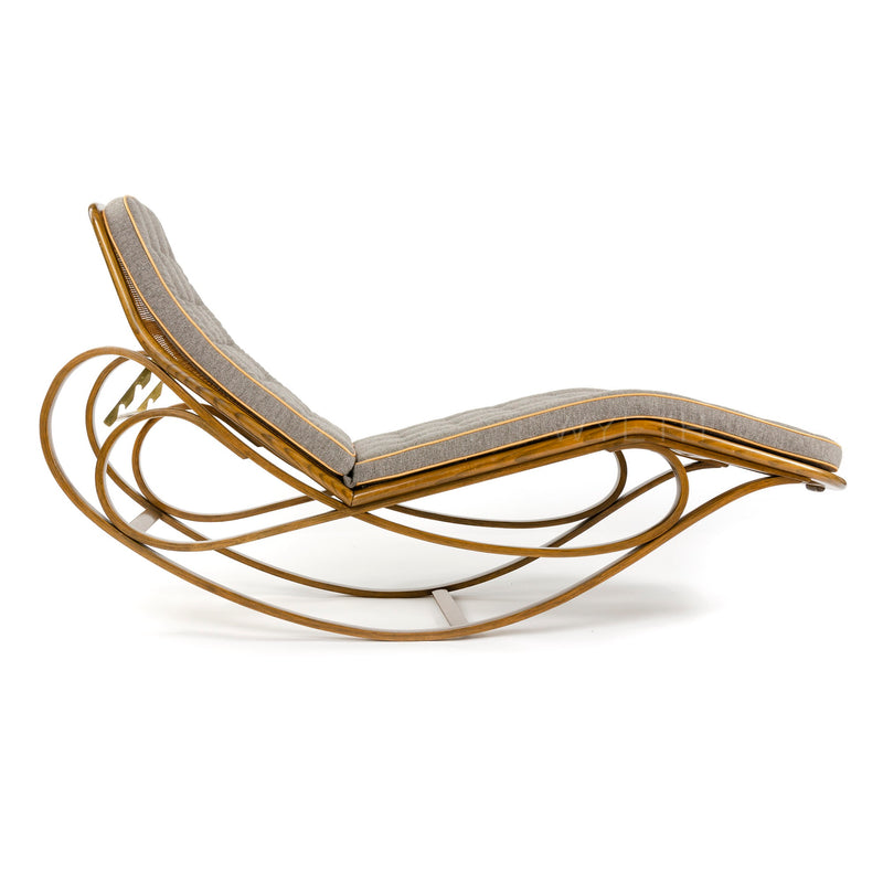 Rocking Chaise Lounge by Edward Wormley for Dunbar