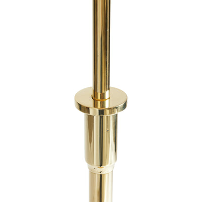 Art Deco Telescoping Bronze Floor Lamp from Denmark, 1940s