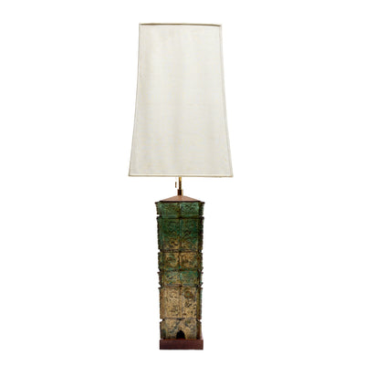 XL Monumental Archaic Bronze Lamp
