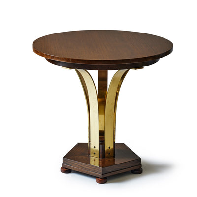 Pentagonal Base Bronze Bar and Ash Side Table by Edward Wormley for Dunbar, 1950s