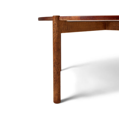 Reversible Top Low Table in Teak and Oak by Hans J. Wegner for Johannes Hansen