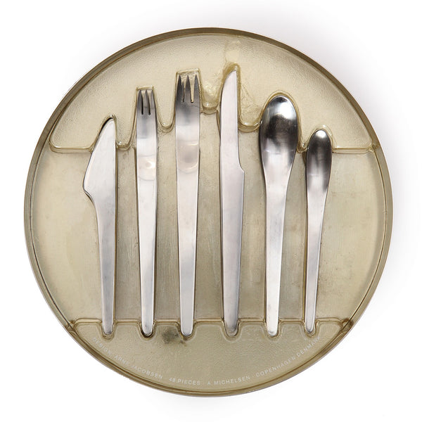 Stainless Flatware by Arne Jacobsen for Anton Michelsen, 1957 - WYETH