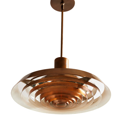 Copper Pendant Ceiling Fixture by Poul Henningsen for Louis Poulsen