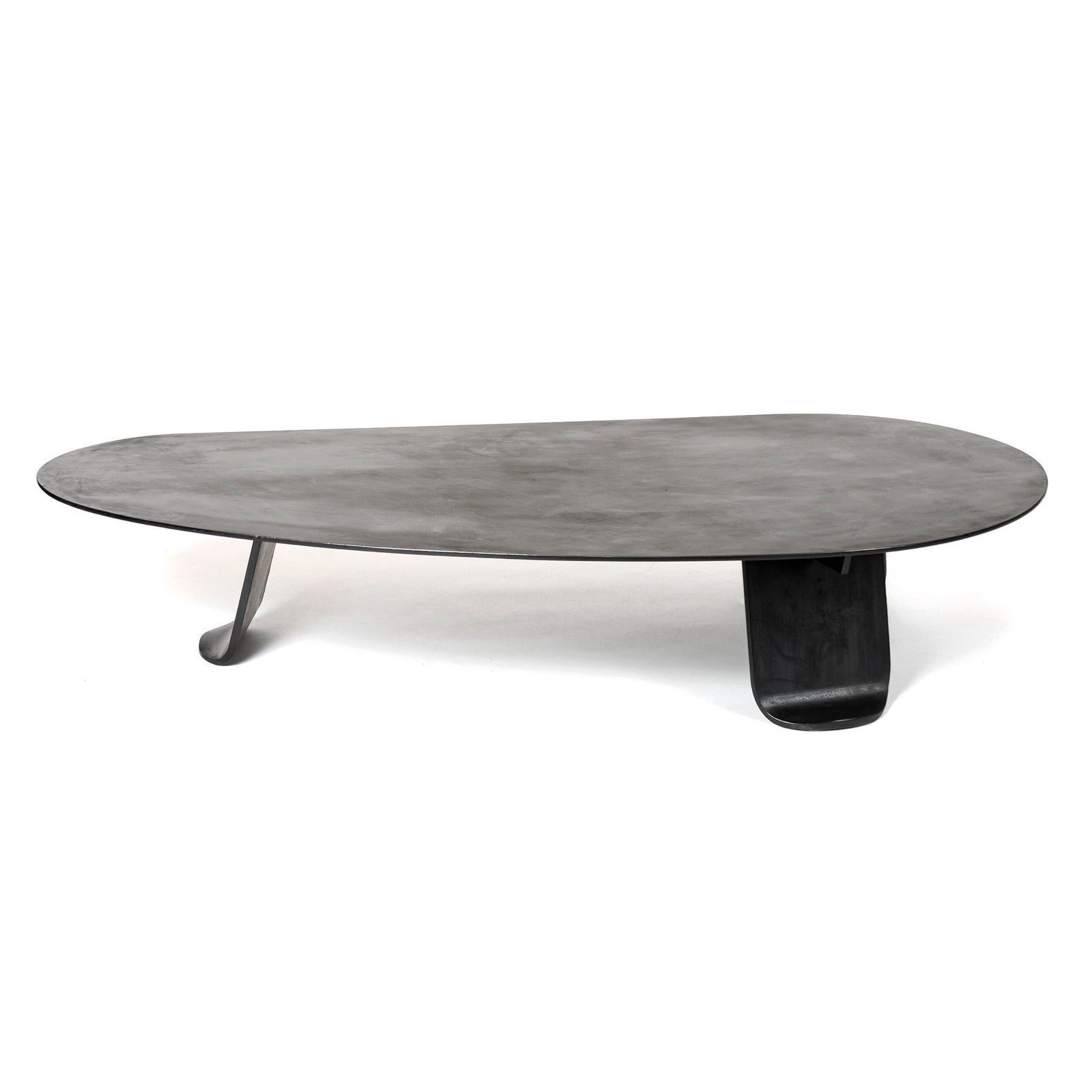 Chrysalis No. 1 Low Table in Blackened Steel by WYETH, Made to Order
