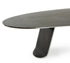 Chrysalis No. 1 Low Table in Blackened Stainless Steel with Polished Edges by WYETH, Made to Order