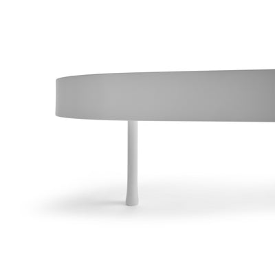 Original Biomorphic Low Table in White Steel by WYETH, Made to Order