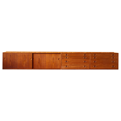 Wall Mount Teak Cabinets by Hans J. Wegner for Johannes Hansen, 1951 - WYETH