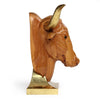 Carved Bull Sculpture from USA