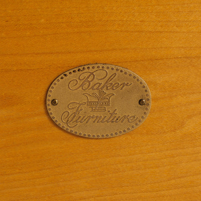 A Pair of Walnut & Maple Twin Beds by Finn Juhl for Baker Furniture Company, 1951