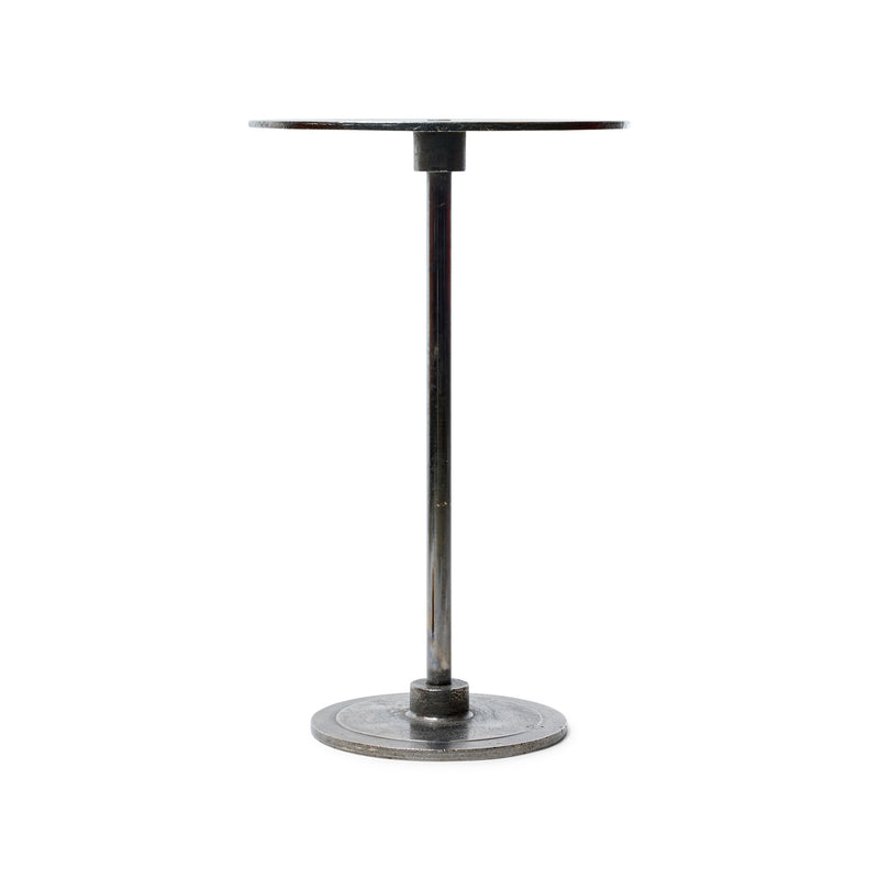 Bistro Table in Natural Steel by Unkown, 1920