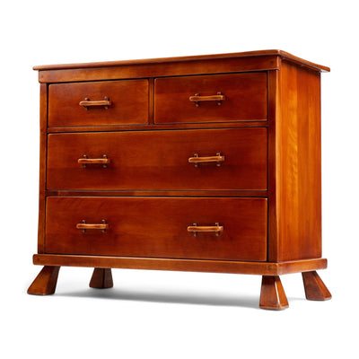 Solid Birch Drawer Cabinet from USA, 1933