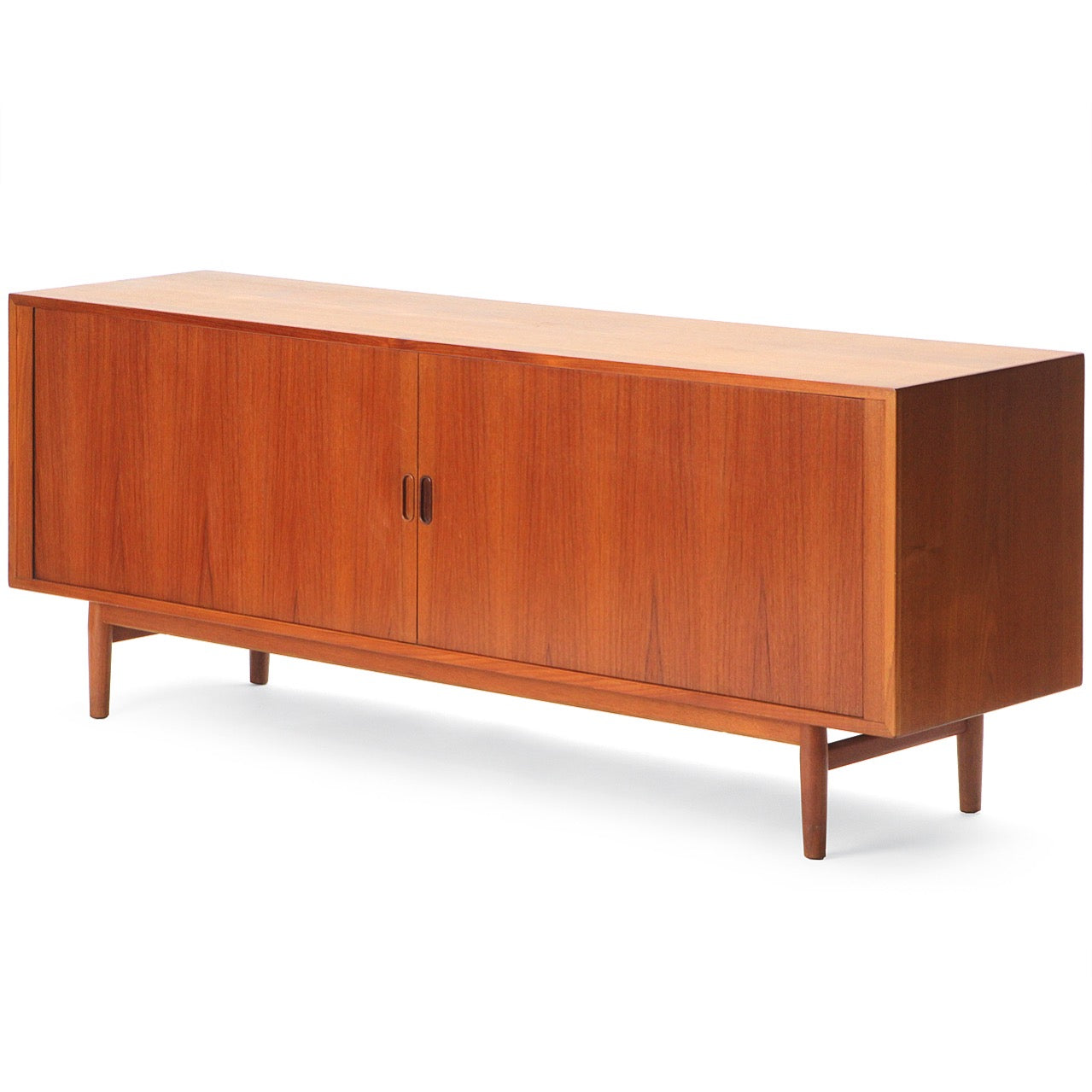 Tambour Door Teak Credenza by Erik Worts