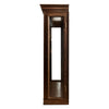 Old World Glass and Bronze Vitrine