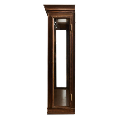 Old World Glass and Bronze Vitrine