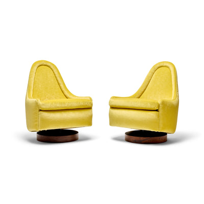 A Swivel Tilt and Rock Slipper Chair by Milo Baughman for Thayer Coggin Inc, 1960s