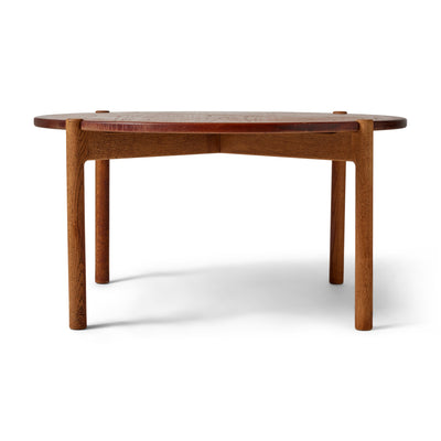 Reversible Top Low Table in Teak and Oak by Hans J. Wegner for Johannes Hansen
