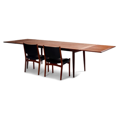 Teak and Oak Extension Dining Table by Hans J. Wegner for Johannes Hansen