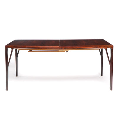 Cabinetmaker Made Rosewood Extension Dining Table by Vestergaard Jensen for Peder Pedersen, 1959