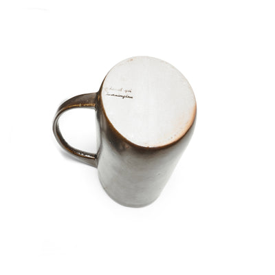 Brown Ceramic Mug by David Gil for Bennington Potters, 1960s