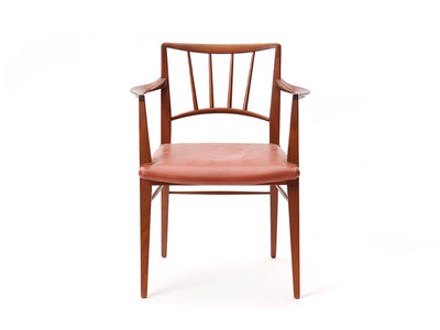 Set of 10 Spindle Back Dining Chairs by Edward Wormley for Dunbar