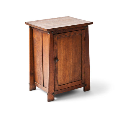 Solid Oak Storage Cabinet or Side Table for H. T. Cushman - WYETH